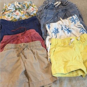 Crewcuts Kids Shorts Set in Yellow, Blue, and Floral Patterns